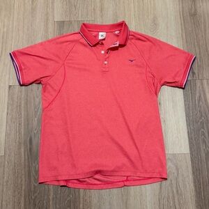 Mizuno Coral Polo Shirt size M CN XL